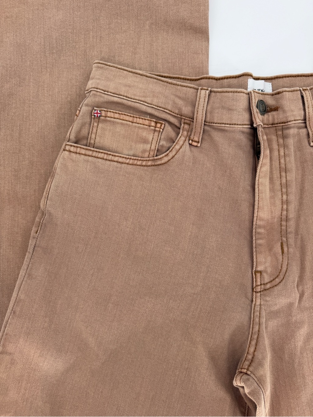 Hudson Jolene Wide Leg High Rise Jeans Brown Womens - Size 26 - Picture 4 of 11